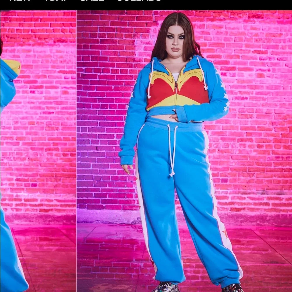 Dolls Kill x DC Comics | Warrior Goddess Sweatpants || XXS - Picture 9 of 9